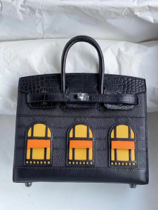 专柜最新vip贵宾，房子铂金包 BK 20 Sellier Faubourg ，白天和黑夜的，客户订制，因为太漂亮，各多做一个，求实力派过来抱走。