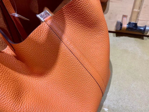 HM picotin 18cm - TC leather - 93 Orange 爱马仕橙/金扣