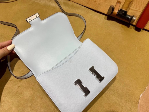 HM Constance Mini - Epsom Leather - 08 Blue Pale 圣杯蓝/银扣