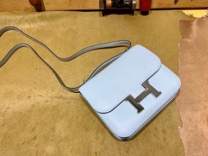 HM Constance Mini - Epsom Leather - 08 Blue Pale 圣杯蓝/银扣