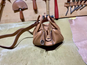 HM mini ld TC leather CK37 gold 金棕/金扣
