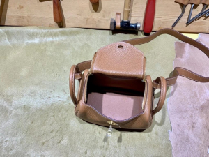 HM mini ld TC leather CK37 gold 金棕/金扣