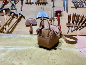 HM mini ld TC leather CK37 gold 金棕/金扣