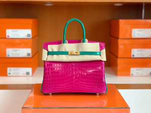 HM BK 25cm HSS Nile Crocodile leather - Color 6Q & J5-HaiLaBags HM BK 25cm HSS Nile Crocodile leather - Color 6Q & J5