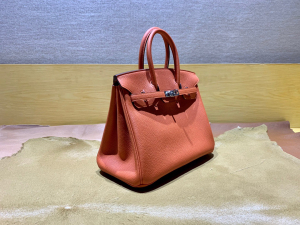 HM BK 25cm Togo 93 Orange Color 爱马仕橘/银扣