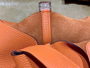 HM picotin 18cm - TC leather - 93 Orange 爱马仕橙/金扣