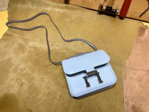 HM Constance Mini - Epsom Leather - 08 Blue Pale 圣杯蓝/银扣