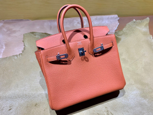 HM BK 25cm Togo 93 Orange Color 爱马仕橘/银扣