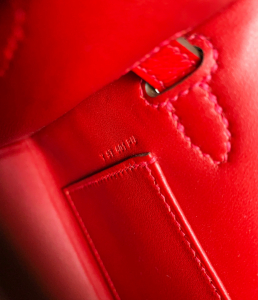 miniKL2代19cm red color 国旗红 Epsom皮 金扣 Y刻