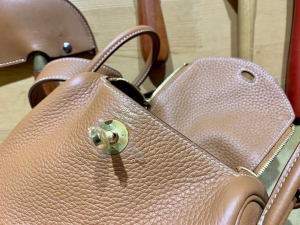 HM mini ld TC leather CK37 gold 金棕/金扣