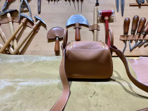 HM mini ld TC leather CK37 gold 金棕/金扣