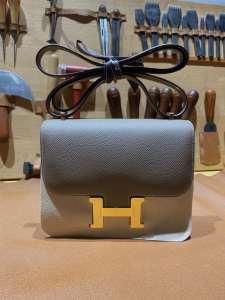 HM constance 康康18 大象灰金扣/EPSOM 一级手缝定制