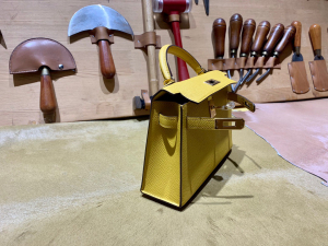 HM mini kl 二代 epsom 9D Jaune ambre 琥珀黄/金扣