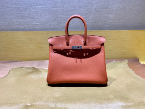HM BK 25cm Togo 93 Orange Color 爱马仕橘/银扣