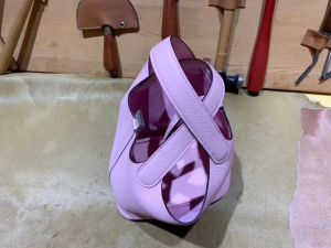HM picotin 18cm - TC leather - 3Q Rose Sakura 樱花粉 / 银扣