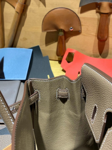 Dubai Country HM BK 25cm togo leather 18 etoupe color