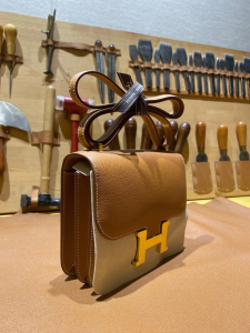 HM constance康康18 金棕金扣/EPSOM - 37 gold 一级手缝定制