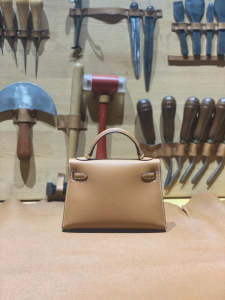 HM mini kl 二 代 金棕金扣 / EPSOM 一级手缝定制 / 37 Gold
