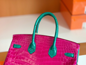 HM BK 25cm HSS Nile Crocodile leather - Color 6Q & J5-HaiLaBags HM BK 25cm HSS Nile Crocodile leather - Color 6Q & J5