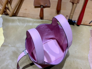 HM picotin 18cm - TC leather - 3Q Rose Sakura 樱花粉 / 银扣