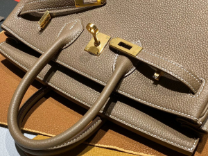 Dubai Country HM BK 25cm togo leather 18 etoupe color