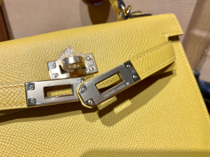 HM mini kl 二代 epsom 9D Jaune ambre 琥珀黄/金扣