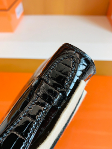 极品现货 Mini KL 一代 kl pochette crocodile 22cm 黑色 美洲 亮面鳄鱼🐊 方块 银扣 Y刻