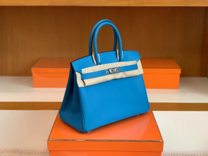 HM BK 25cm - Bleu Frida Swift-HaiLaBags HM BK 25cm - Bleu Frida Swift