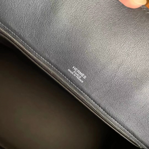 HM BK Shadow 25 幻影 89 Noir 黑色 Swift leather 全手工蜜蜡线缝制银扣