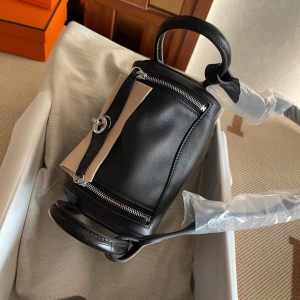 爱马仕Z刻是哪一年 HM Mini LD Touch 雾面美洲鳄鱼 89 Noir 黑色 银扣