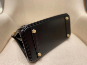 BK 30 金 box leather  黑色 顶级纯手工black color