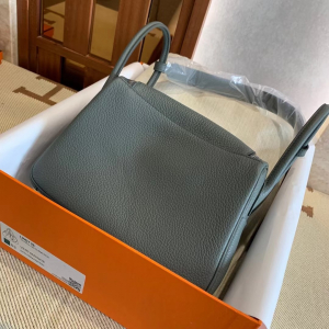 Canada HM Mini Handbag 26cm Clemence cc63 vert amande 杏綠色 金扣