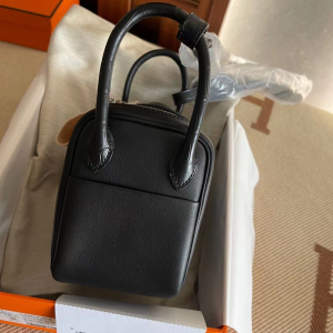 爱马仕Z刻是哪一年 HM Mini LD Touch 雾面美洲鳄鱼 89 Noir 黑色 银扣