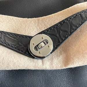 爱马仕Z刻是哪一年 HM Mini LD Touch 雾面美洲鳄鱼 89 Noir 黑色 银扣