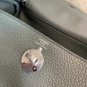 Canada HM Mini Handbag 26cm Clemence cc63 vert amande 杏綠色 金扣