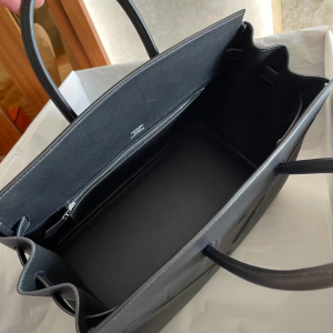 HM BK Shadow 25 幻影 89 Noir 黑色 Swift leather 全手工蜜蜡线缝制银扣