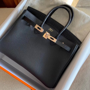 Dubai HM BK 25cm Touch Togo 拼 雾面美洲鳄鱼 CC89 黑色 Noir