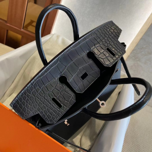 Dubai HM BK 25cm Touch Togo 拼 雾面美洲鳄鱼 CC89 黑色 Noir