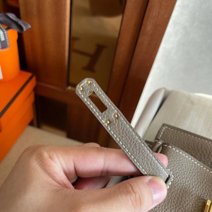 成都爱马仕铂金包 2021年 Z刻 HM BK 25cm Togo CC18 Etoupe 大象灰