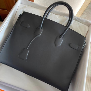 HM BK Shadow 25 幻影 89 Noir 黑色 Swift leather 全手工蜜蜡线缝制银扣