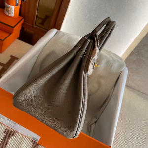 成都爱马仕铂金包 2021年 Z刻 HM BK 25cm Togo CC18 Etoupe 大象灰