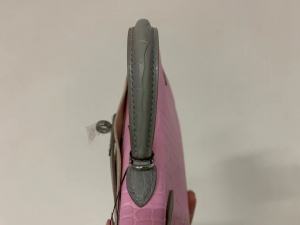 Saudi Arabia HM KL mini 5P Pink 80 Gris Perle Matte alligator crocodile