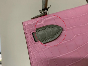 Saudi Arabia HM KL mini 5P Pink 80 Gris Perle Matte alligator crocodile