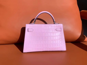 Kuwait HM KL 2 3Q Rose Sakura Matte Alligator Crocodile PHW