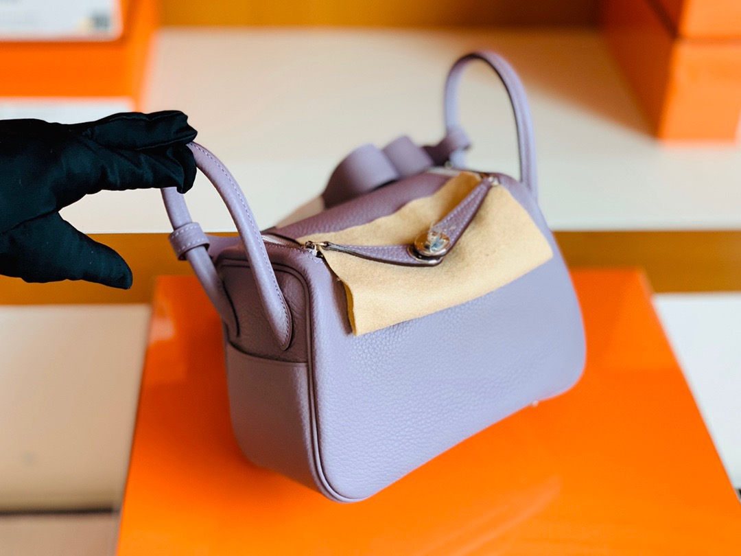HM Handbag LD mini 4W Glycine 紫藤粉 全手工蜜蜡线缝