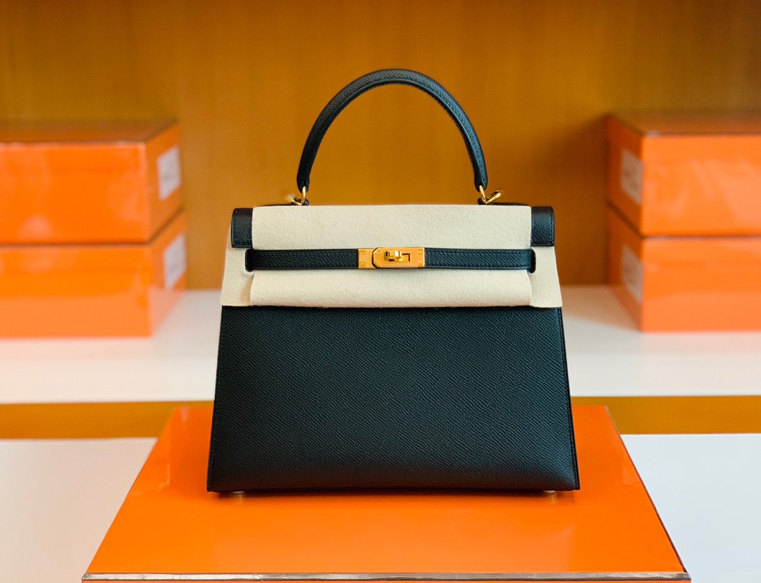 Dubai Shop HM KL 25cm Epsom 89 Noir Black Color GHW