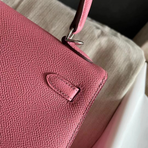 爱马仕包包价格 HM KL Bag 25 Epsom皮1Q奶昔粉Rose Confetti