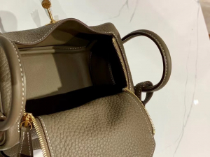 VIP一级品： Mini ld etoupe  togo皮  ck18 大象灰/金扣 现货 手工缝制 臻品鉴赏