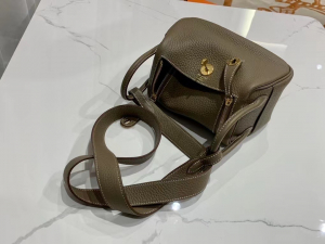 VIP一级品： Mini ld etoupe  togo皮  ck18 大象灰/金扣 现货 手工缝制 臻品鉴赏