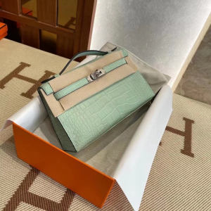 Cambridge UK Britain HM KL Pochette 6U Vert Dfau PHW美洲鳄鱼